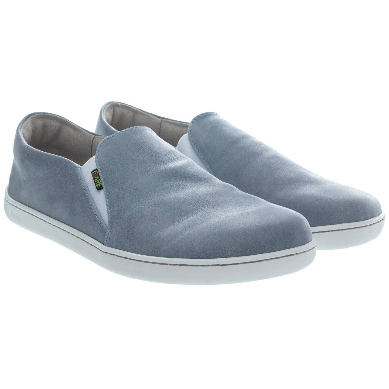 Fare Bare - Slip-On Dusty Blue B5762102 - Slip-ons de cuero barefoot