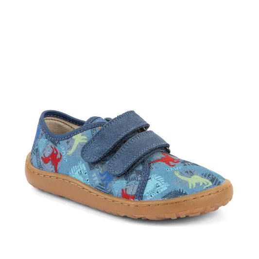 Froddo Barefoot - Barefoot Canvas Dinosaurs - Lonetas respetuosas con estampado de dinosaurios