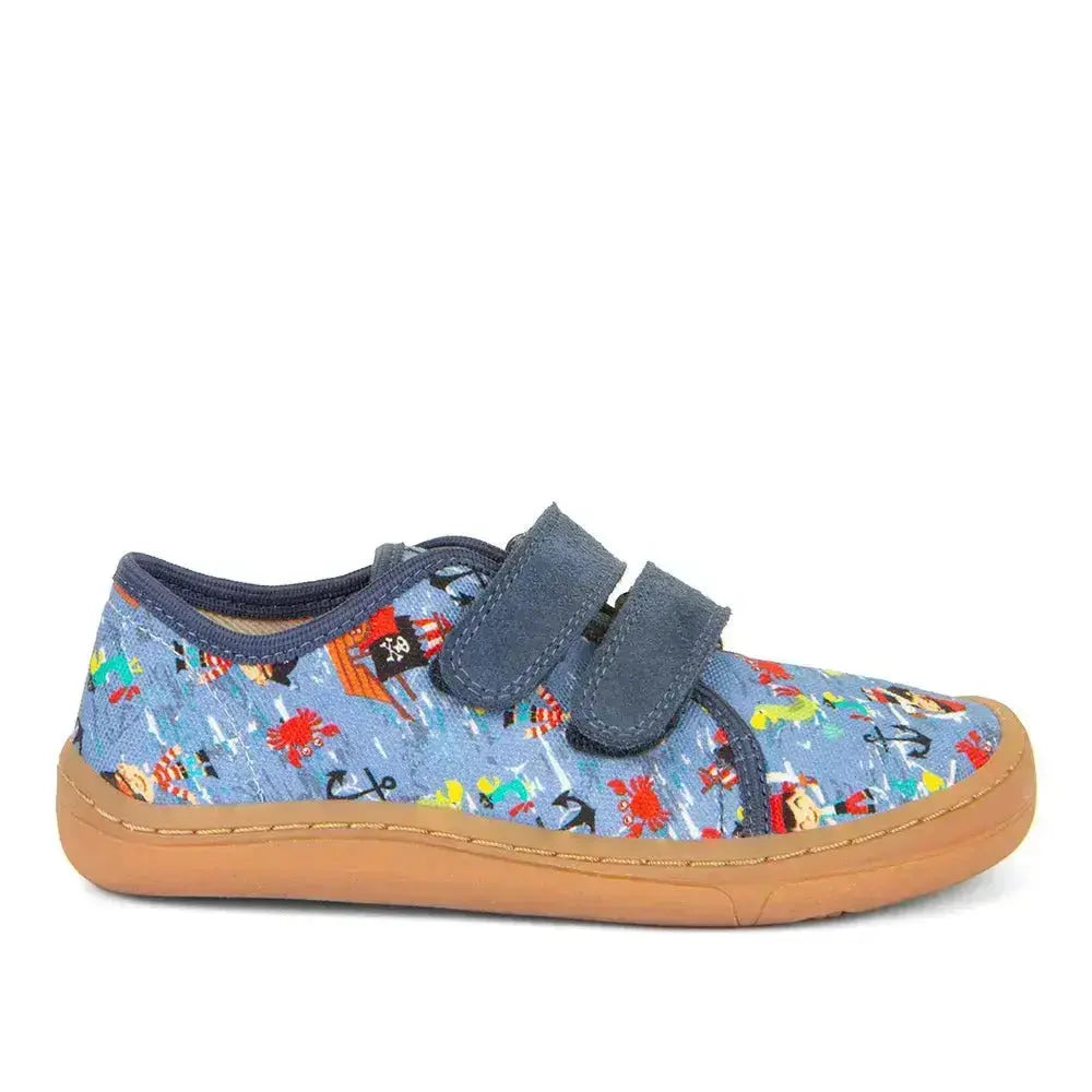 Froddo Barefoot - Barefoot Canvas Pirates - Lonetas respetuosas infantiles con estampado de piratas