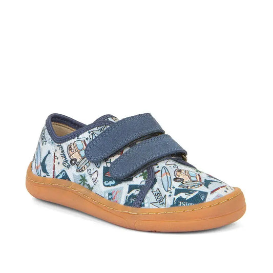 Froddo Barefoot - Barefoot Canvas Surf - Lonetas infantiles con estampado de surf