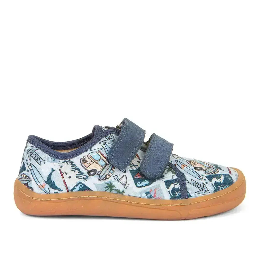 Froddo Barefoot - Barefoot Canvas Surf - Lonetas infantiles con estampado de surf
