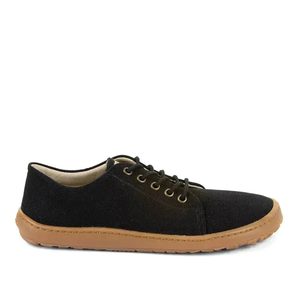 Froddo Barefoot - Botaniq Laces Black - Lonetas barefoot de cordones para mujer negras