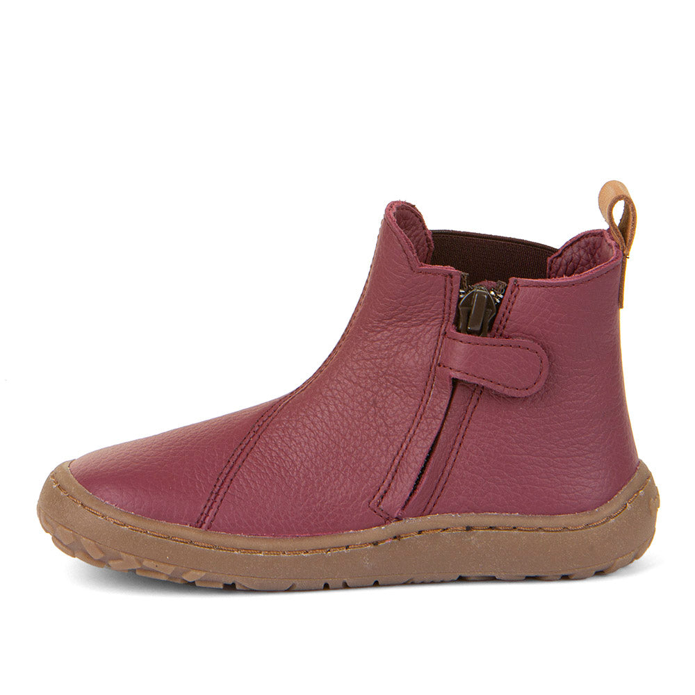 Froddo Barefoot - Chelys Bordeaux - Botines Chelsea Barefoot-Froddo-Cacles Barefoot-Tienda de calzado barefoot respetuoso minimalista