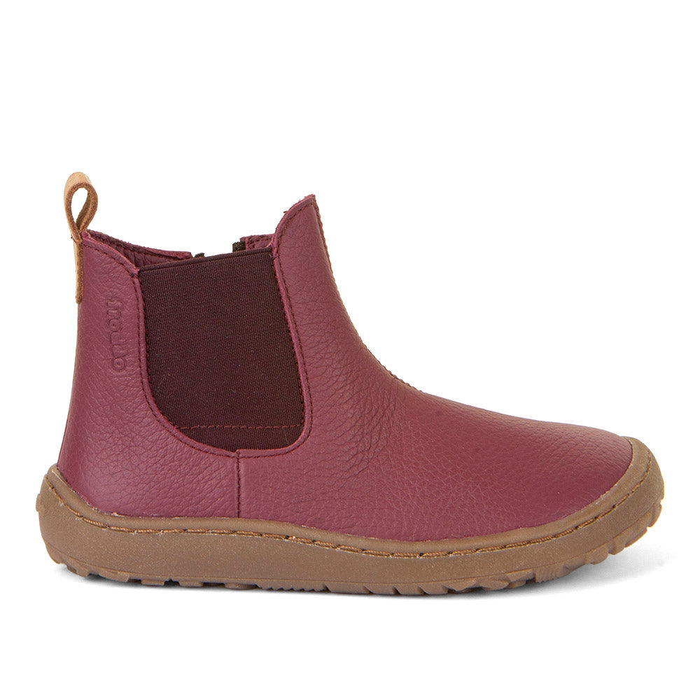 Froddo Barefoot - Chelys Bordeaux - Botines Chelsea Barefoot-Froddo-Cacles Barefoot-Tienda de calzado barefoot respetuoso minimalista