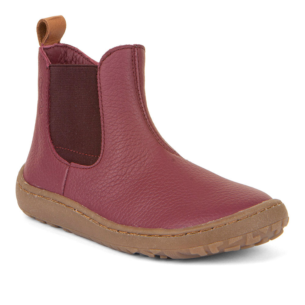 Froddo Barefoot - Chelys Bordeaux - Botines Chelsea Barefoot-Froddo-Cacles Barefoot-Tienda de calzado barefoot respetuoso minimalista