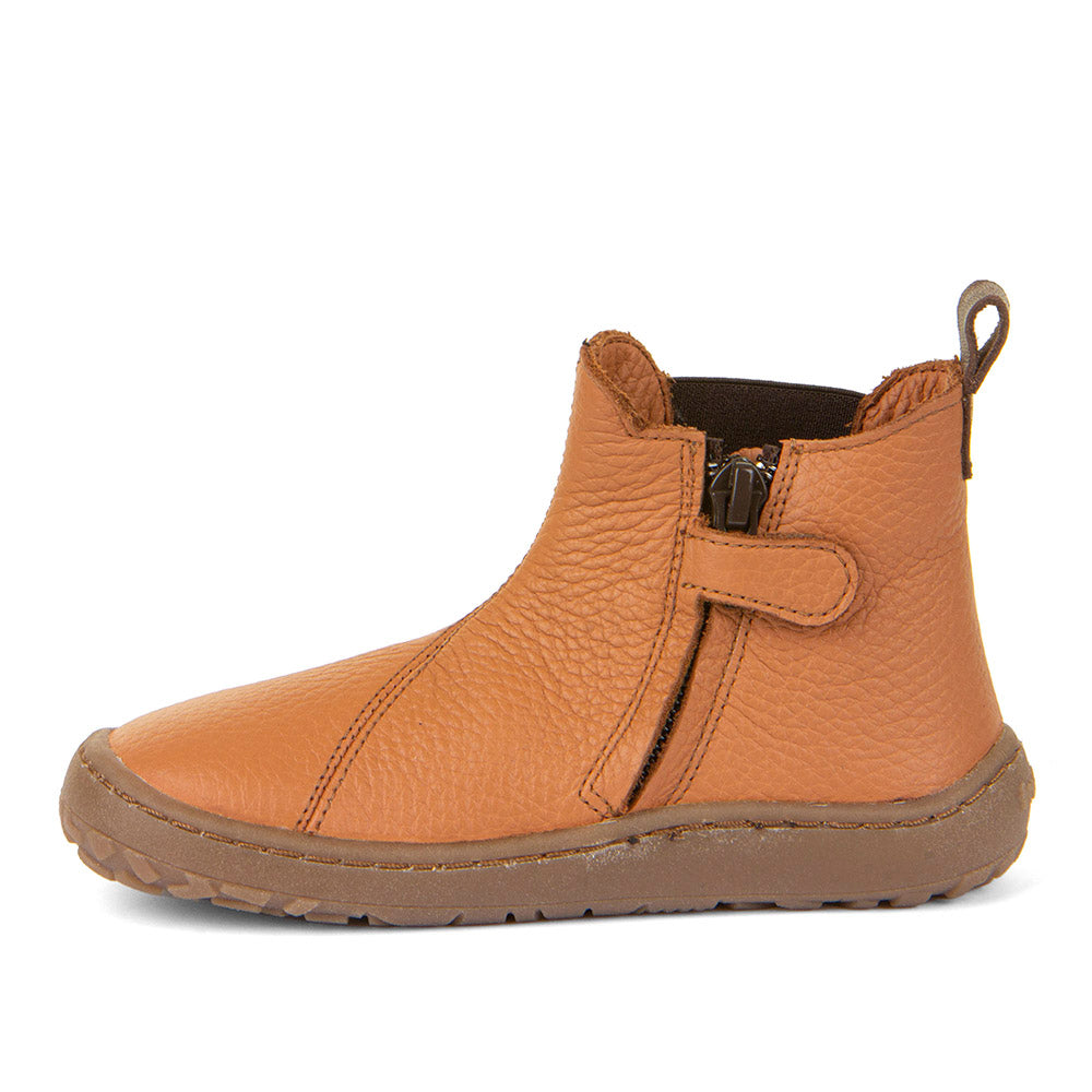 Froddo Barefoot - Chelys Cognac - Botines Chelsea Barefoot-Froddo-Cacles Barefoot-Tienda de calzado barefoot respetuoso minimalista