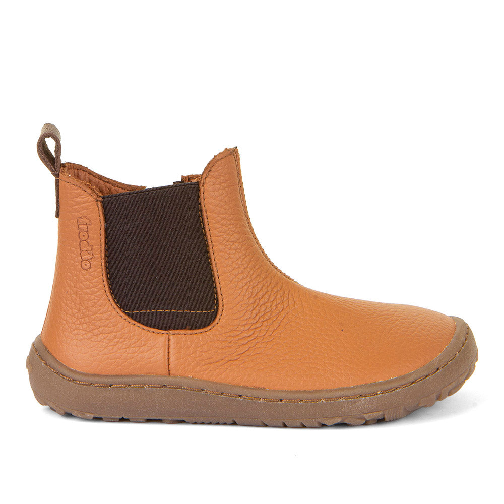 Froddo Barefoot - Chelys Cognac - Botines Chelsea Barefoot-Froddo-Cacles Barefoot-Tienda de calzado barefoot respetuoso minimalista
