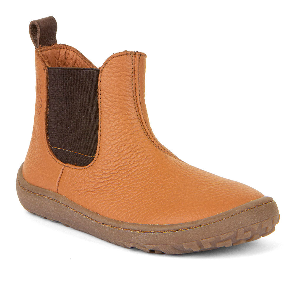 Froddo Barefoot - Chelys Cognac - Botines Chelsea Barefoot-Froddo-Cacles Barefoot-Tienda de calzado barefoot respetuoso minimalista