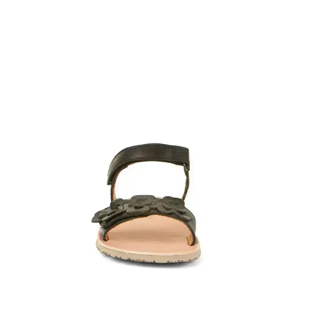 Froddo Barefoot - Sandalias Flexy Flowers Black - Sandalias respetuosas para niña y mujer negro