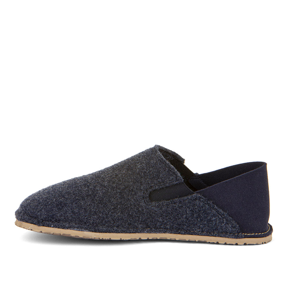 Froddo Barefoot - Slip-on Wooly Dark Blue - Zapatillas de casa barefoot-Froddo-Cacles Barefoot-Tienda de calzado barefoot respetuoso minimalista