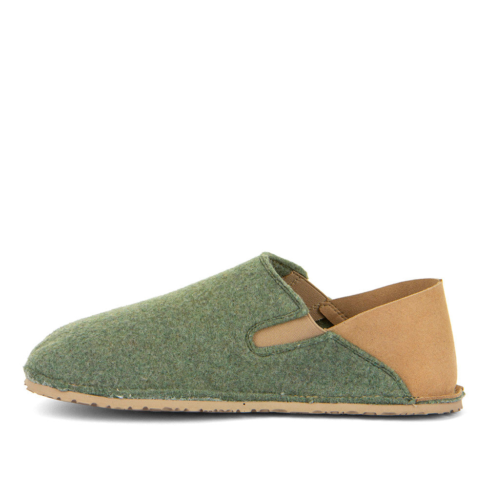 Froddo Barefoot - Slip-on Wooly Dark Green - Zapatillas de casa barefoot-Froddo-Cacles Barefoot-Tienda de calzado barefoot respetuoso minimalista