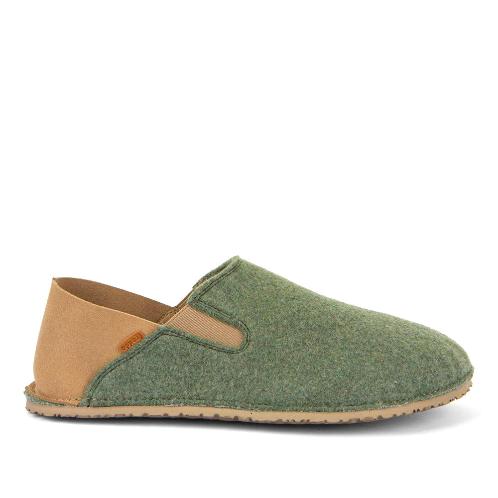 Froddo Barefoot - Slip-on Wooly Dark Green - Zapatillas de casa barefoot-Froddo-Cacles Barefoot-Tienda de calzado barefoot respetuoso minimalista