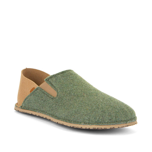 Froddo Barefoot - Slip-on Wooly Dark Green - Zapatillas de casa barefoot-Froddo-Cacles Barefoot-Tienda de calzado barefoot respetuoso minimalista