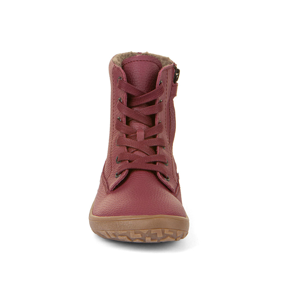 Froddo Barefoot - TEX Laces Bordeaux - Botines de Cordones con Membrana Tex-Froddo-Cacles Barefoot-Tienda de calzado barefoot respetuoso minimalista