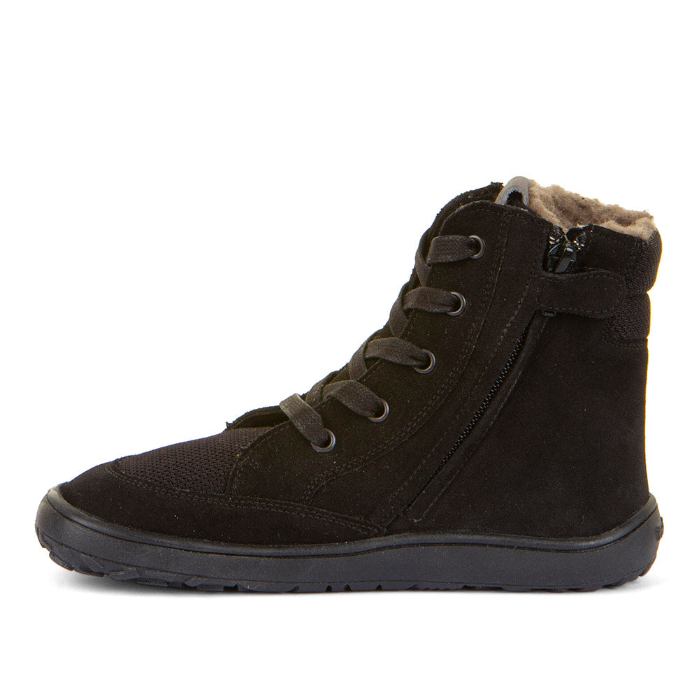 Froddo Barefoot - TEX Wool Grow Black - Botines de Cordones con Membrana Tex-Froddo-Cacles Barefoot-Tienda de calzado barefoot respetuoso minimalista