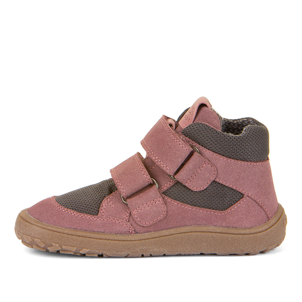 Froddo Barefoot - Tex Autumn Grey Pink - Botines Resistentes al agua-Froddo-Cacles Barefoot-Tienda de calzado barefoot respetuoso minimalista