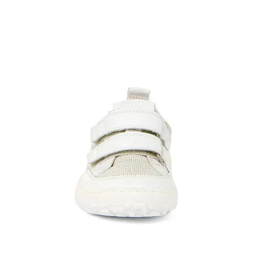 Froddo Barefoot - Zapatillas barefoot colegiales infantiles blancas
