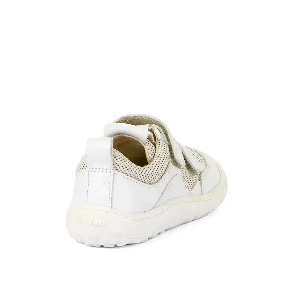 Froddo Barefoot - Zapatillas barefoot colegiales infantiles blancas