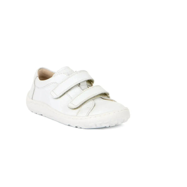 Froddo Barefoot - Zapatillas barefoot colegiales infantiles blancas