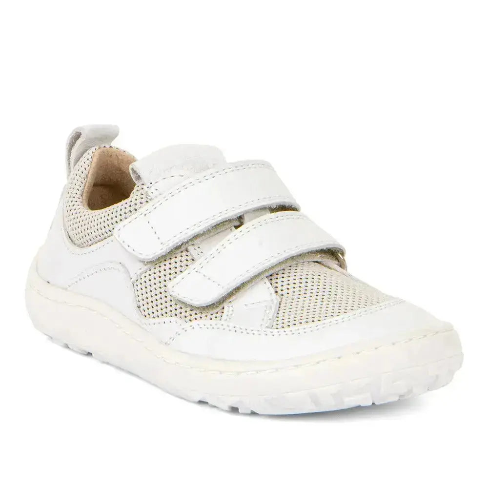 Froddo Barefoot - Zapatillas barefoot colegiales infantiles blancas