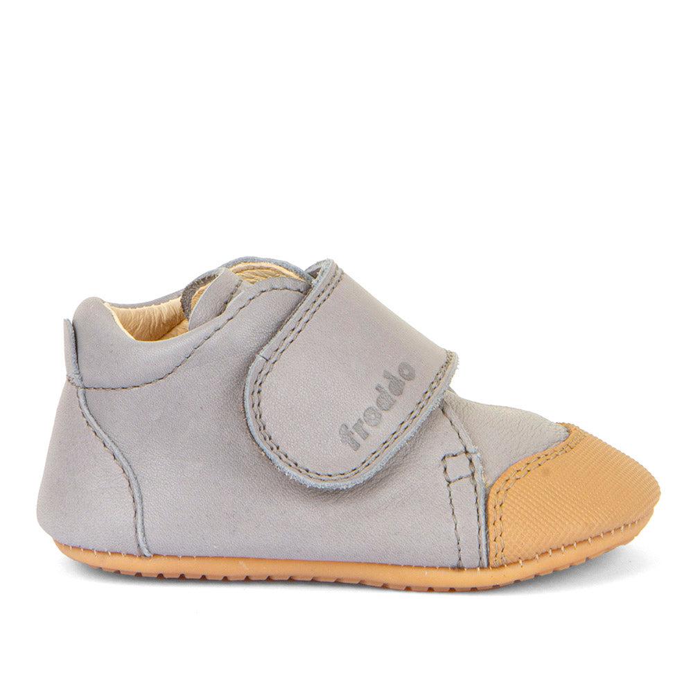 Froddo Prewalkers con refuerzo en la puntera - Light Grey-Froddo-Cacles Barefoot-Tienda de calzado barefoot respetuoso minimalista