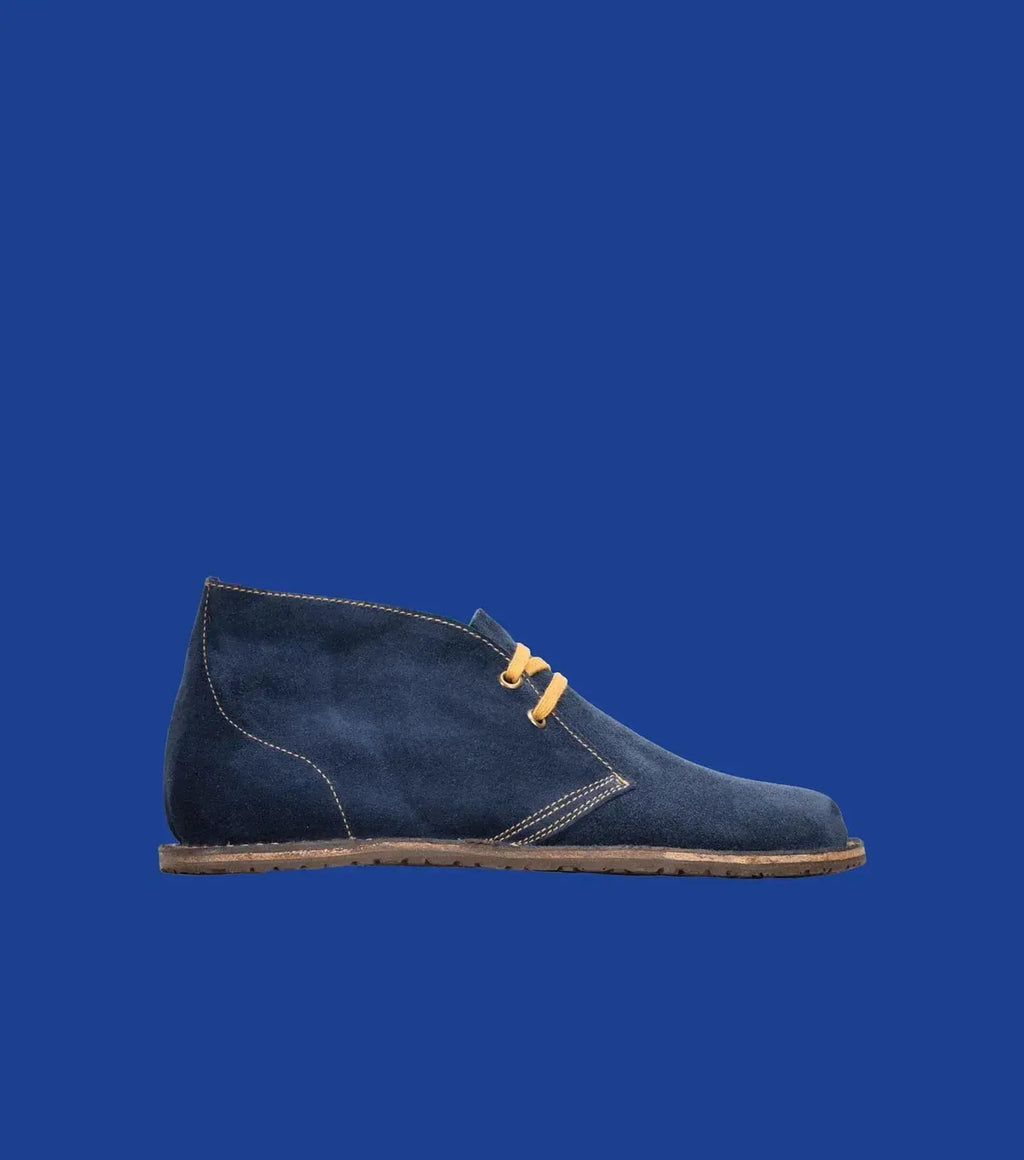 Gaucho Ninja - Barefoot Pals Blue Suede - Botines Barefoot unisex marino