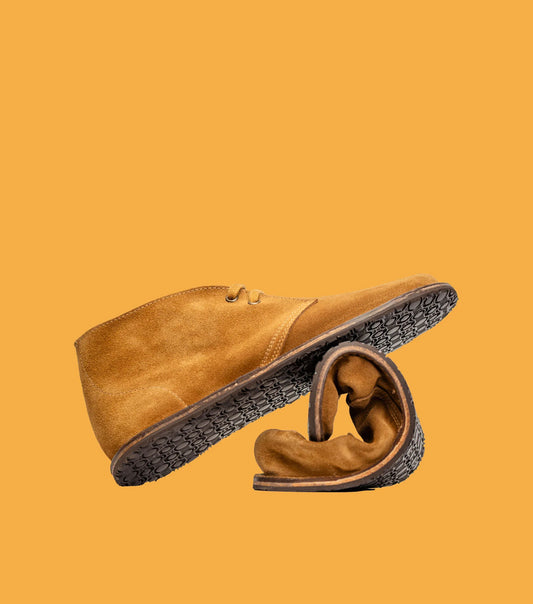Gaucho Ninja - Barefoot Pals Desert Brown Suede - Botines Barefoot-Gaucho Ninja-Cacles Barefoot-Tienda de calzado barefoot respetuoso minimalista