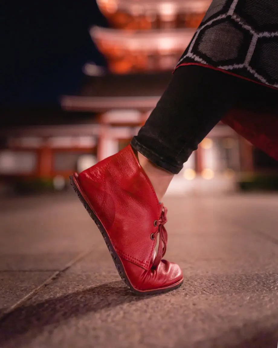 Gaucho Ninja - Barefoot Pals Red Napa - Botines Barefoot