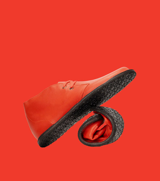 Gaucho Ninja - Barefoot Pals Red Napa - Botines Barefoot-Gaucho Ninja-Cacles Barefoot-Tienda de calzado barefoot respetuoso minimalista