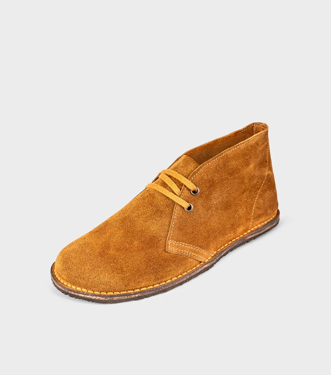 Gaucho Ninja Barefoot Pals Wide Desert Brown Suede - Botines "pisacacas" barefoot unisex marrones  Cacles Barefoot
