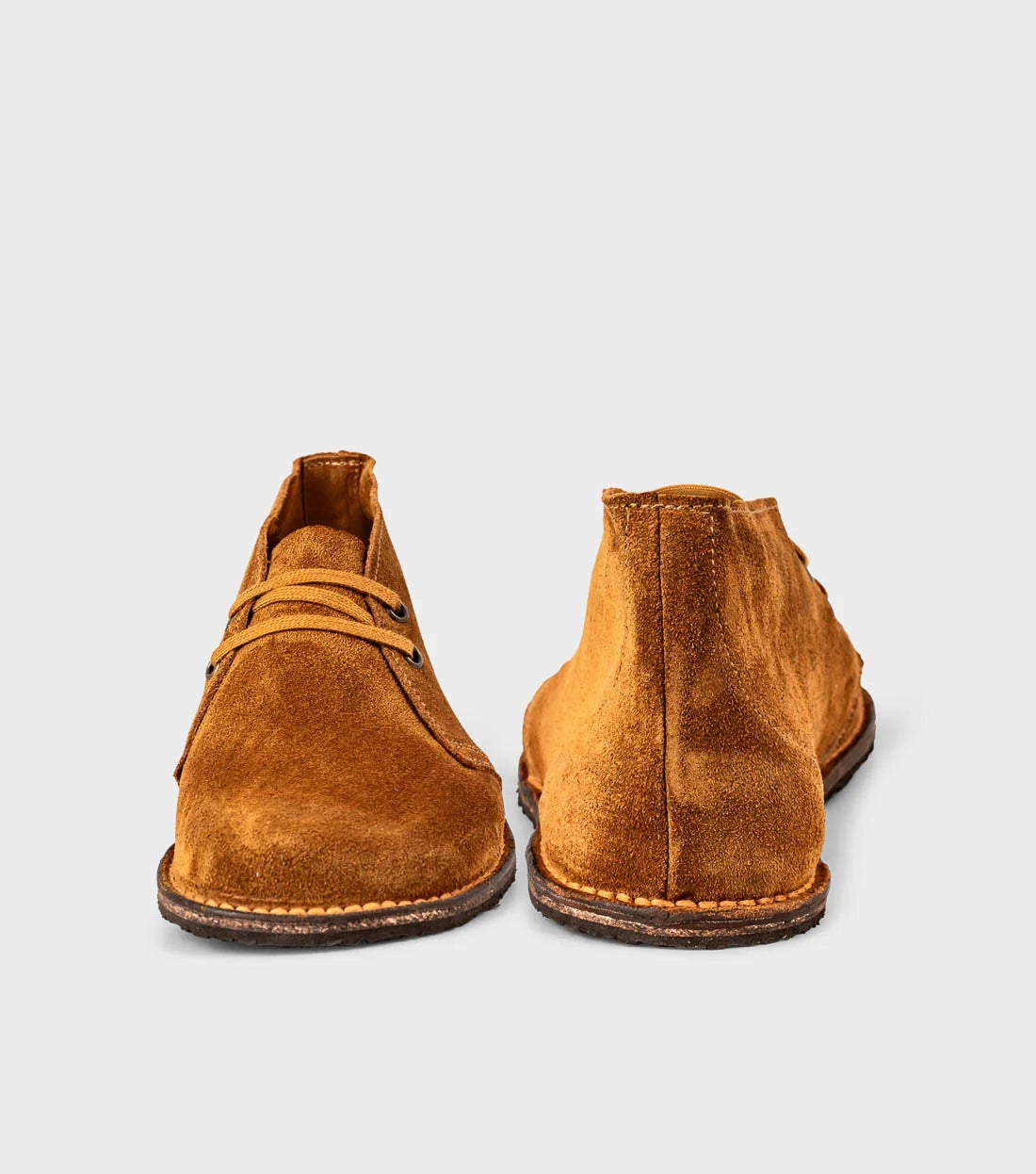 Gaucho Ninja Barefoot Pals Wide Desert Brown Suede - Botines "pisacacas" barefoot unisex marrones  Cacles Barefoot