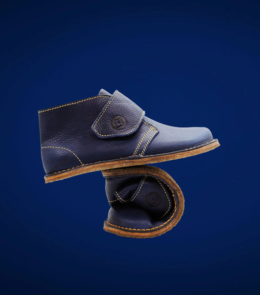 Gaucho Ninja - Barefoot Pals for Kids Blue - Botines Barefoot Elegantes-Gaucho Ninja-Cacles Barefoot-Tienda de calzado barefoot respetuoso minimalista