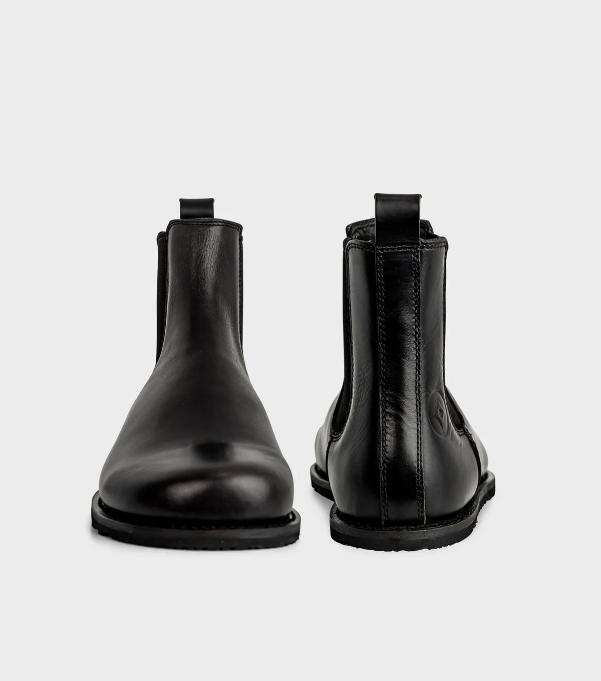 Gaucho Ninja Campo Goodyear Welted X-Wide Black - Botines Chelsea barefoot unisex de fabricación artesanal premium negros  Cacles Barefoot