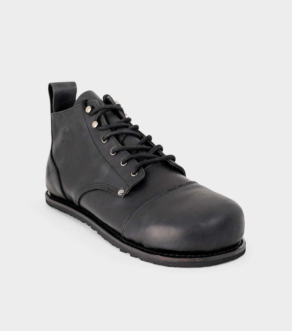 Gaucho Ninja Carpenter X-Wide Black - Botines barefoot de seguridad negros  Cacles Barefoot