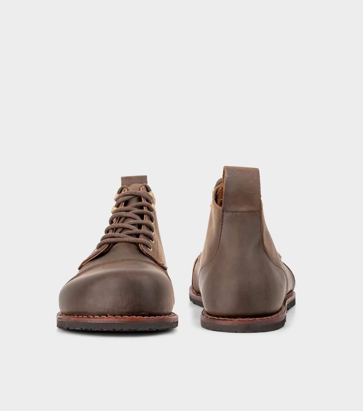 Gaucho Ninja Carpenter X-Wide Crazy Horse Brown - Botines barefoot de seguridad marrones  Cacles Barefoot
