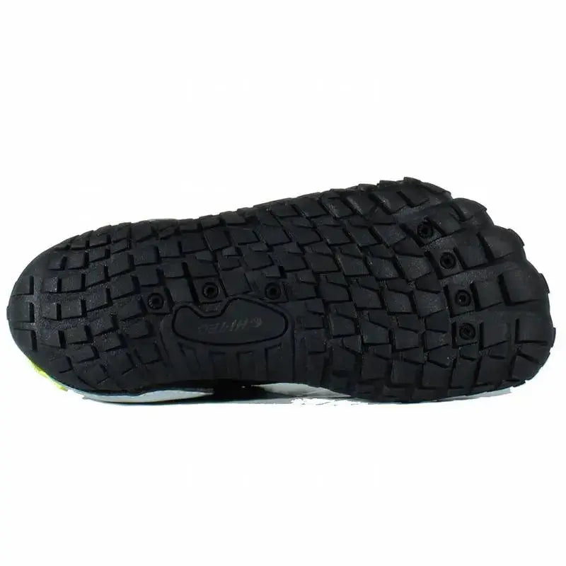 HI-Tec - Abyss Junior Black/Lime - zapatillas barefoot infantiles senderismo