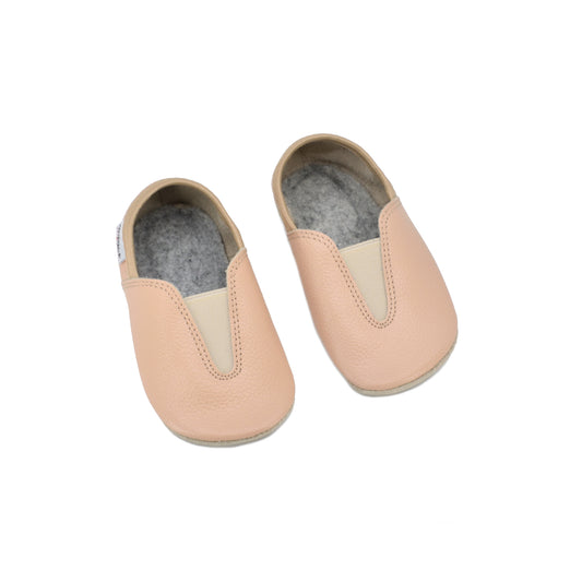 Hip-Hop 1st steps - Beige - zapatillas barefoot 1os pasos-Oma King-Cacles Barefoot-Tienda de calzado barefoot respetuoso minimalista
