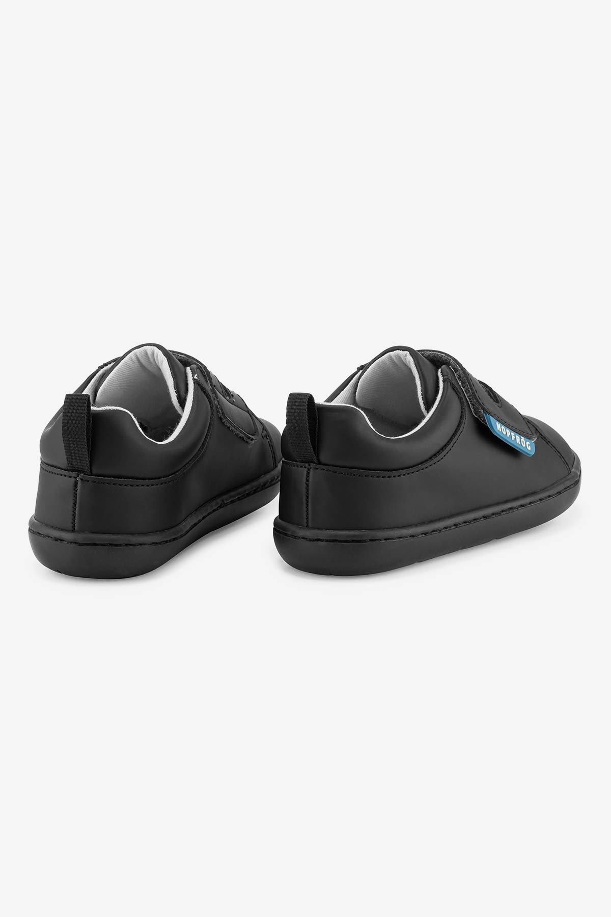 Hopfrög Kids - Smart Walker Casual Super Matte Black - zapatos colegiales barefoot univelcro