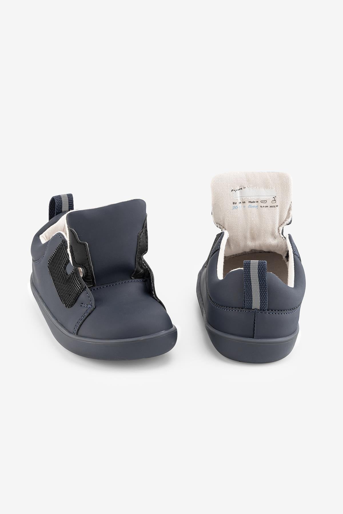Hopfrög Kids - Smart Walker Casual Super Matte Navy Blue - zapatos colegiales barefoot univelcro