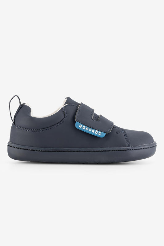 Hopfrög Kids - Smart Walker Casual Super Matte Navy Blue - zapatos colegiales barefoot univelcro