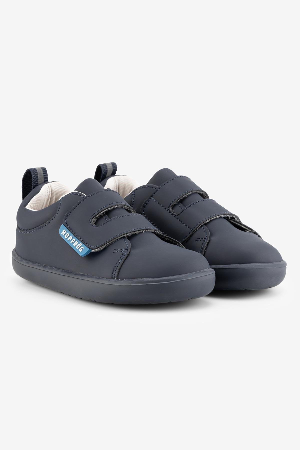 Hopfrög Kids - Smart Walker Casual Super Matte Navy Blue - zapatos colegiales barefoot univelcro