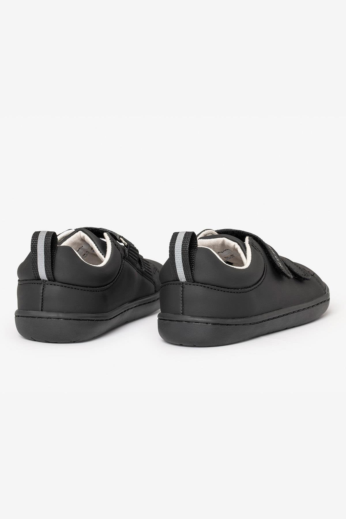 Hopfrög Kids - Smart Walker Junior Super Matte Black - zapatos colegiales barefoot