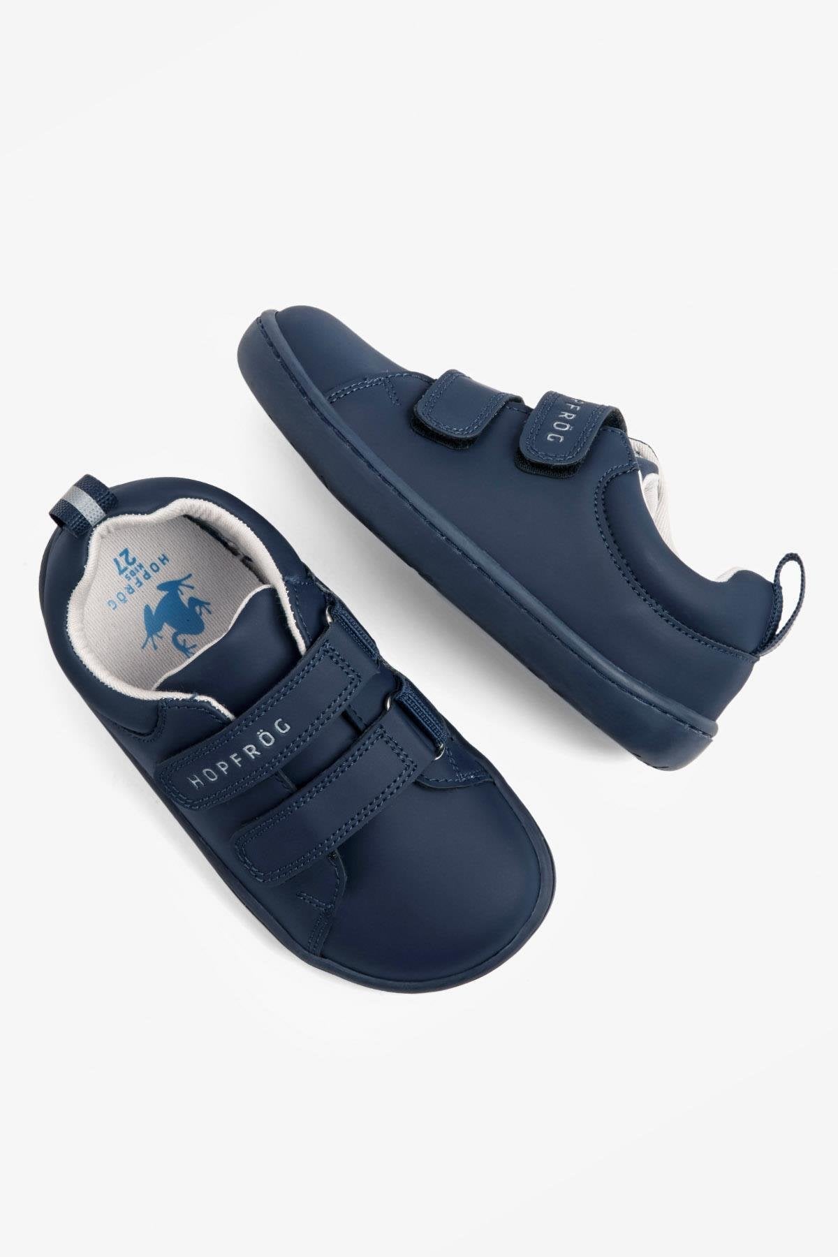 Hopfrög Kids - Smart Walker Junior Super Matte Navy Blue - zapatos colegiales barefoot