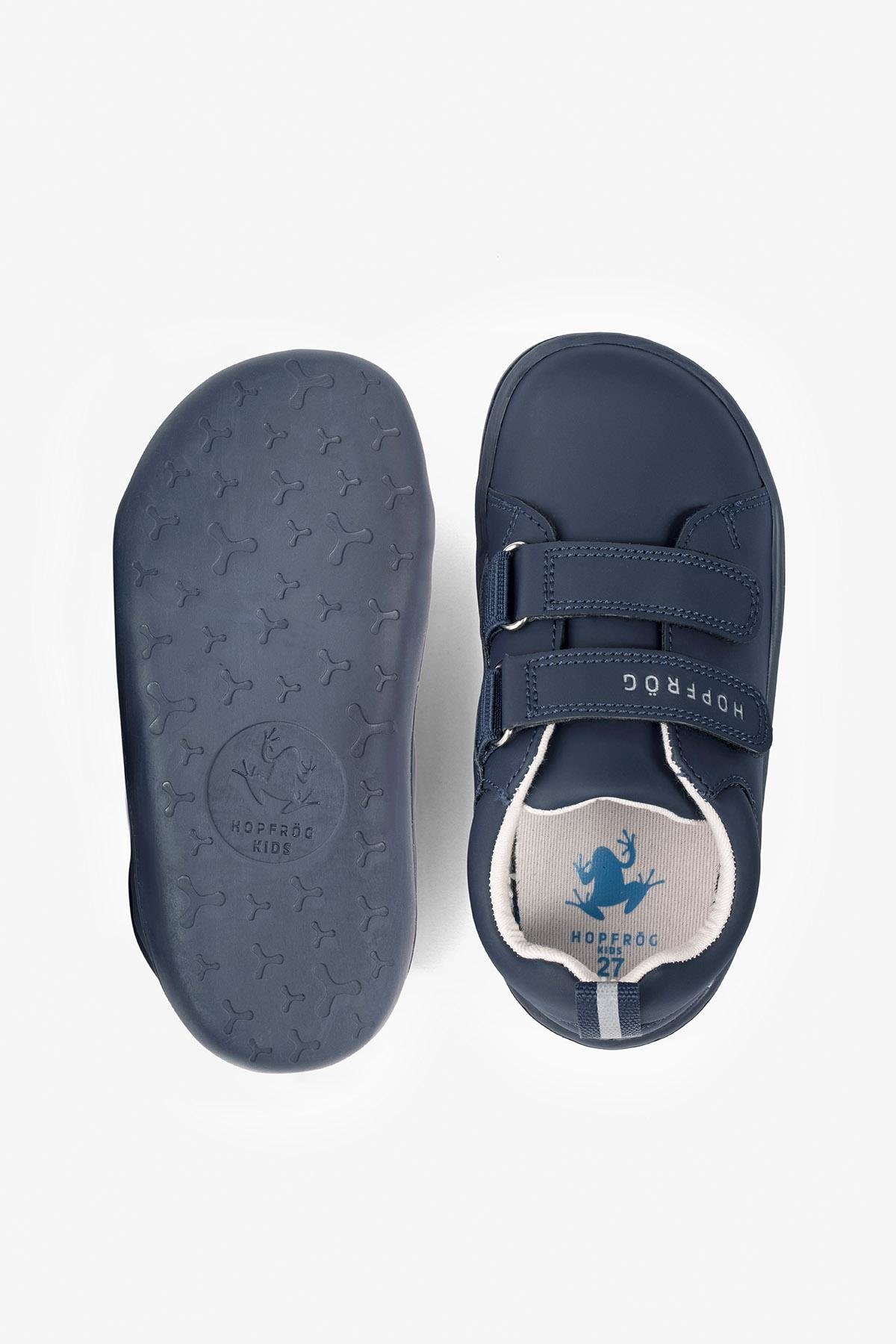 Hopfrög Kids - Smart Walker Junior Super Matte Navy Blue - zapatos colegiales barefoot