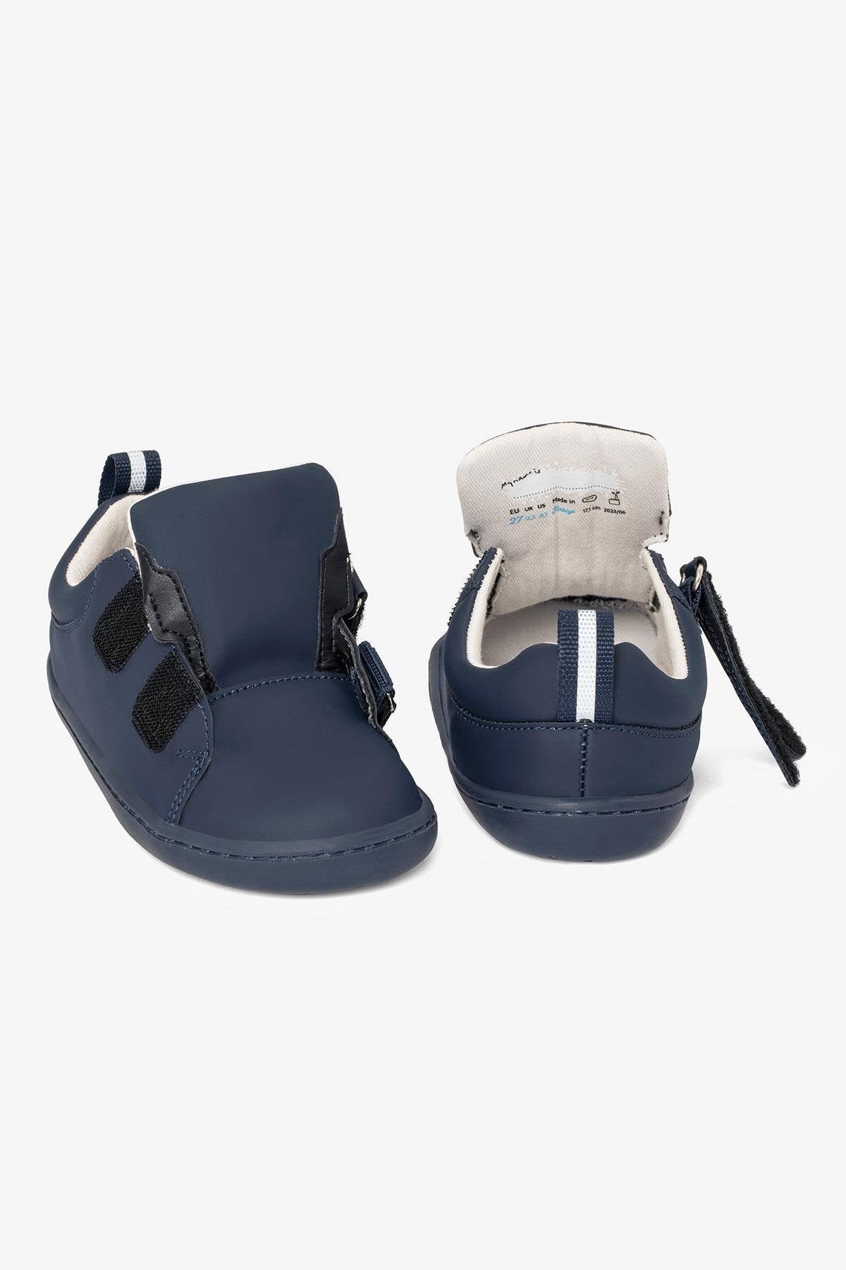Hopfrög Kids - Smart Walker Junior Super Matte Navy Blue - zapatos colegiales barefoot