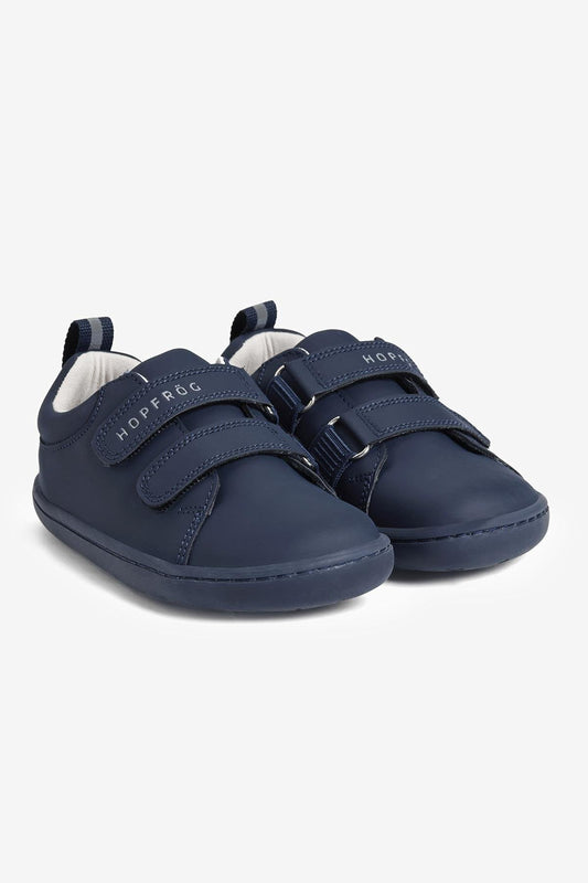 Hopfrög Kids - Smart Walker Junior Super Matte Navy Blue - zapatos colegiales barefoot