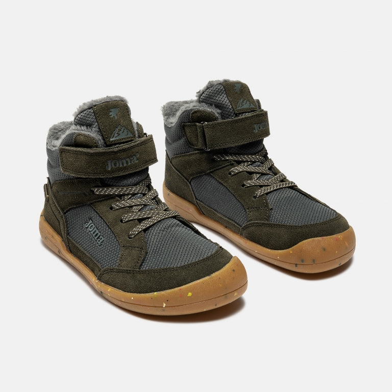 JOMA - Coco Aislatex Junior Barefoot 2523 Caqui - Botines barefoot con membrana y forrito