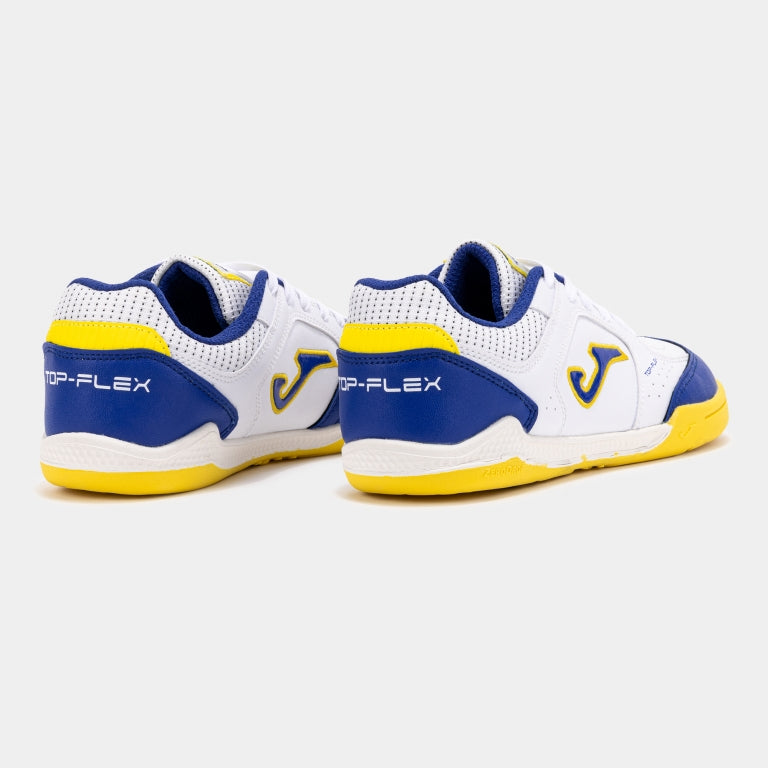 JOMA - Top Flex Junior Barefoot 2602 Blanco Indoor - Deportivas barefoot para fútbol sala