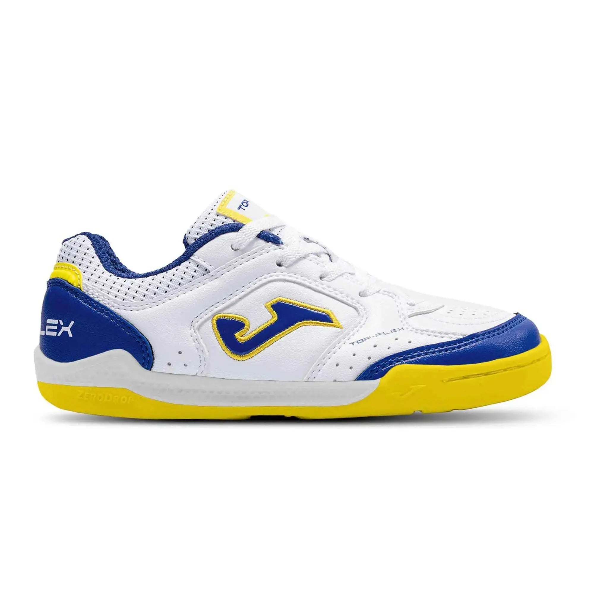 JOMA - Top Flex Junior Barefoot 2602 Blanco Indoor - Deportivas barefoot para fútbol sala