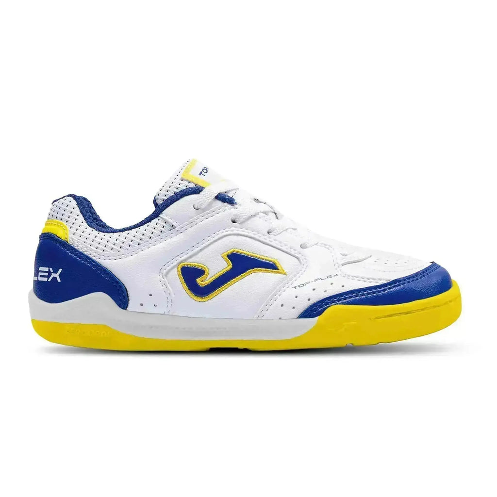 JOMA - Top Flex Junior Barefoot 2602 Blanco Indoor - Deportivas barefoot para fútbol sala
